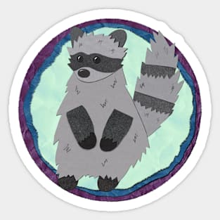 Paper craft Raccoon Sticker